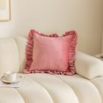 thumbnail image 6 of Ruffle Decorative Throw Pillow Cover Collection – Soft Textured Cushion Covers with Elegant Frill Edge for Couch Sofa Bed Living Room Home Décor (Cover Only), 6 of 9