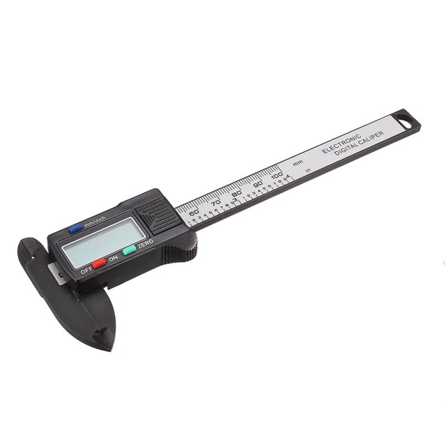 Calibrador digital de fibra de carbono Uxcell de 6 pulgadas 100mm x 0.01mm