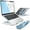 Ocean, variant on i-Blason Cosmo Series Adjustable Laptop Stand, Portable Computer Stand Aluminum Alloy Laptop Riser Holder with Multi-Angle Stand Suitable for 7-17.3" Laptops and Tablets - One Pack (Marble)
