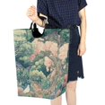 thumbnail image 4 of Yayeee Freestanding Laundry Hamper with Handle Collapsible Large Storage Basket for Clothes, Floral Forest Pattern, 4 of 7