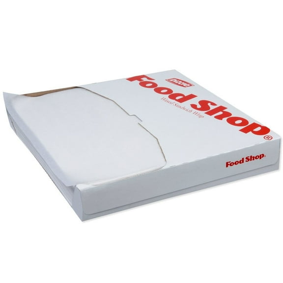 Dixie Dry Waxed Sandwich Wrap, 12" x 12", White, 1,000 Count