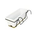thumbnail image 4 of Maceta colgante rectangular para balcón, patio, estantería, soporte para macetas, novedoso Blanco, 4 of 9