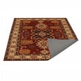 thumbnail image 5 of Rugsotic Carpets Hand Tufted Wool Eco-Friendly 8'x8' Area Rugs Square Red Cream Oriental High Pile Thick Handmade Anti Skid Indoor Rug for Living Room, Bedroom K00535, 5 of 5