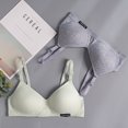 thumbnail image 3 of VISgogo Sujetador sin aros para mujer, correa ajustable para el hombro Push Up Cobertura completa Comfort Bralette VISgogo  moda, 3 of 4