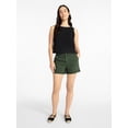 thumbnail image 3 of Time and Tru Women's High Rise Utility Shorts, 3.5" Inseam, Sizes 0-22, 3 of 6