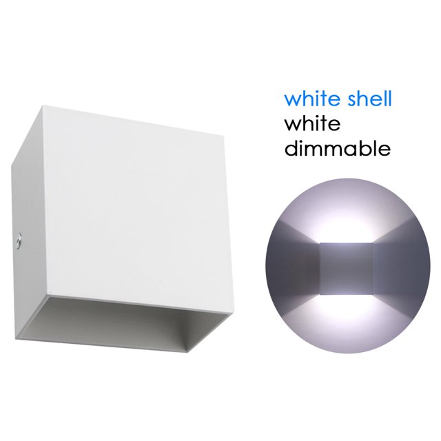 leyfeng AC 85-265V 6W Cubo LED Apliques de pared Luz Moderna Lámpara de pared COB Accesorios de iluminación montados