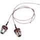 thumbnail image 1 of 2 piezas IPX IPEX UFL Series U.FL a N Hembra Tuerca Pasamuros Conector RF recto Cable coaxial Pigtail Mini PCI WIFI (50 cm), 1 of 5