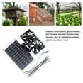 thumbnail image 4 of Yulucky Monocrystalline Silicon Solar Panel Fan 10W 12V Portable Solar Panel Fan with 2 Exhaust, 4 of 9