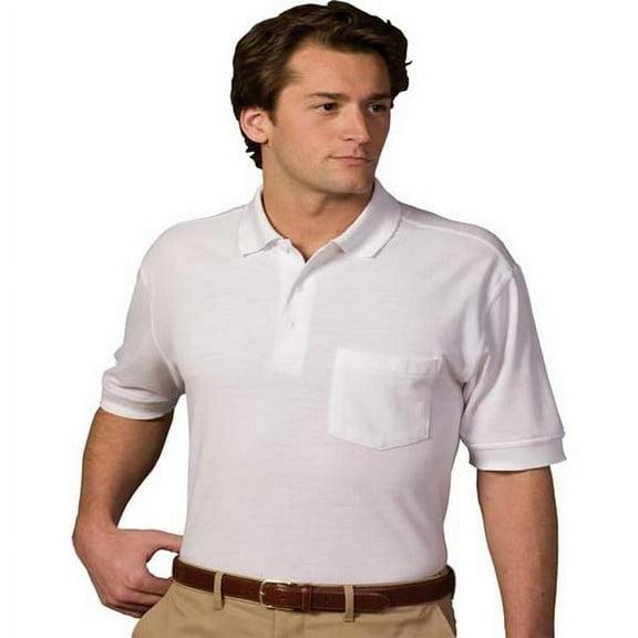 Edwards Big And Tall Short Sleeve Pique Polo Pocket Shirt, Style 1505