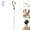 (Brown*1pcs), variant on Telescopic Back Scratcher,Double-Sided Itch Relief Tool,Extendable Long Handle Back Scratcher for Hard-to-Reach Areas,Portable Back Massager Scratcher for Men Women (Brown*1pcs)