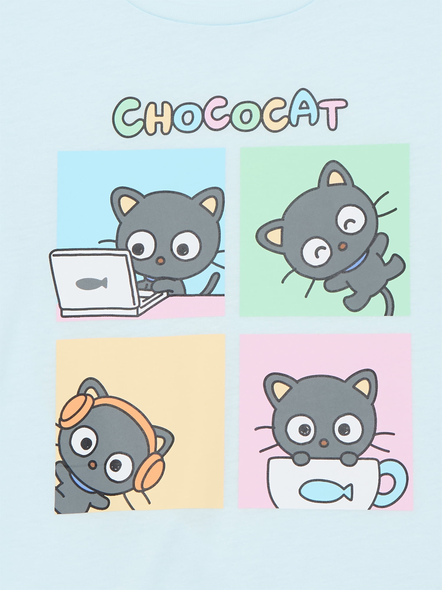 Sanrio Chococat Girls Graphic Tee with Short Sleeves, Sizes 4-18