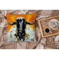 thumbnail image 4 of Peach Wool Sheep Fabric Decorative Pillow, 4 of 4