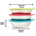 thumbnail image 2 of 6-Piece Stainless Steel Pet Bowl Set with Silicone Lids for Travel and Storage, 2 of 7