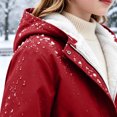 thumbnail image 3 of Puntoco Girls Long Rain Jacket Waterproof with Hood Lightweight Windbreaker Raincoat Plus Size Travel Camping Outdoor Coat Red 4-5 Years, 3 of 9