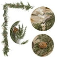 thumbnail image 2 of Luoshdecor Christmas Sonw Pine Garlands , Artificial Greenery Garland with White Berries Pinecone for Mantle, Wall, Table, Home Xmas Holiday Decor 5.9 ft, 2 of 5
