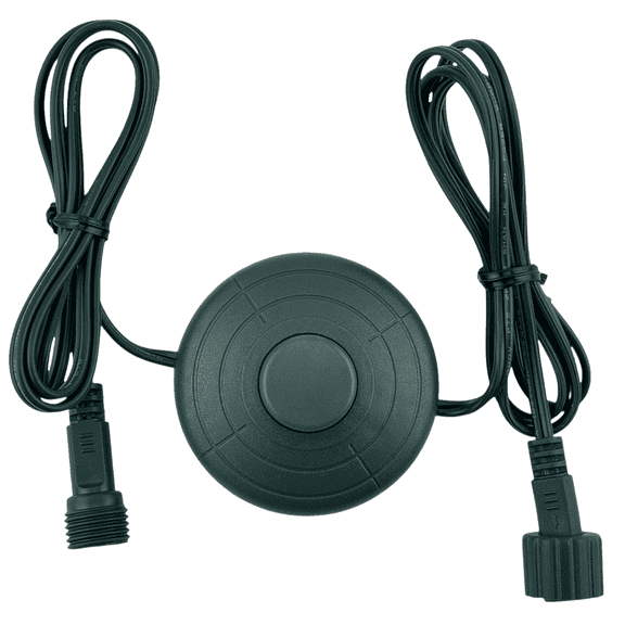 Goodsby 6 FT Power Cord On/Off Foot Switch Compatible Replacement for Christmas X-Mas Tree Lights, Holiday Lighting, LED String Light Raintight 5/8 inch Connector Indoor