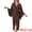 Brown, variant on Women's Satin Kimono Robe Wrap Front Bridesmaid Bride Lightweight M Black