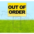 thumbnail image 1 of Out Of Order (18" x 24") Yard Sign, Includes Metal Step Stake, 1 of 6