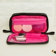 thumbnail image 1 of Bolsa de maquillaje de viaje, bolsa de maquillaje, bolsa de cosméticos con doble cremallera, bolsa de maquillaje diseñada meticulosamente, 1 of 12