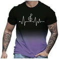 thumbnail image 3 of LUOGENLI T-shirts pour Homme pour Hommes T-Shirt à Imprimé Numérique Col Rond Manches Courtes T-Shirt Homme T-shirts Amusants T-shirts Graphiques Pâques 4TG T-shirts pour Hommes T-shirts Graphiques Saint-Patrick Mauve Pâle m, 3 of 4