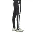 thumbnail image 2 of Rebel Minds Men Stacked Track Pants (Black White), 2 of 6