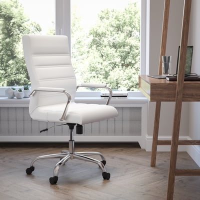 Buy Flash Furniture High Back White Leathersoft Executive Swivel Office Chair With Chrome Base And Arms Online In Indonesia 868537831 Buy Flash Furniture High Back White Leathersoft Executive Swivel Office Chair With Chrome Base And Arms Online In Indonesia 868537831
