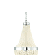 thumbnail image 1 of Lampara De Techo Colgante De Cristal Moderna 6 Luces Estructura Xtellar Plateado, 1 of 3