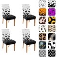 thumbnail image 1 of Halloween Chair Covers for Dining Room Set Of 4, Halloween Bats Stretch Dining Chair Cover 4 Pieces, Washable Kitchen Parsons Chair Slipcovers 4 Pack, Removable Seat Protector for Home and Party, 1 of 4