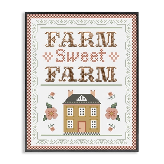 Stupell Industries Cottage Black Framed Giclee Art, 11 x 14, by Arrolynn Weiderhold
