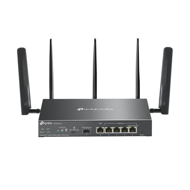 TP LINK ER706W-4G Omada 4G+ Cat6 AX3000 Gigabit VPN Enrutador