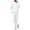 White, variant on Sorvello Men's Casual Fleece Lined Tracksuit Crew Neck Sweatshirt and Wide Straight Leg Pants 2 Piece Outfit Soft Breathable Polyester Clothing Loose Fit Black L