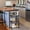 A, variant on Three layer movable kitchen storage rack, household multi-layer storage rack, microwave oven seasoning storage rack with wheels, floor standing miscellaneous sorting rack