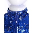 thumbnail image 5 of vastwit Kids Girls Boys Sequin Fringe Jacket Shiny Cowboy Outfit Disco Dance Top Long Sleeve Tassels Zip Up Glitter Coat Royal Blue 10, 5 of 7