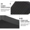 thumbnail image 4 of MesaSe 2 Pcs Vehicle Chock Rubber Stop Control Tire Triangle Block for Truck Non-slip, 4 of 6