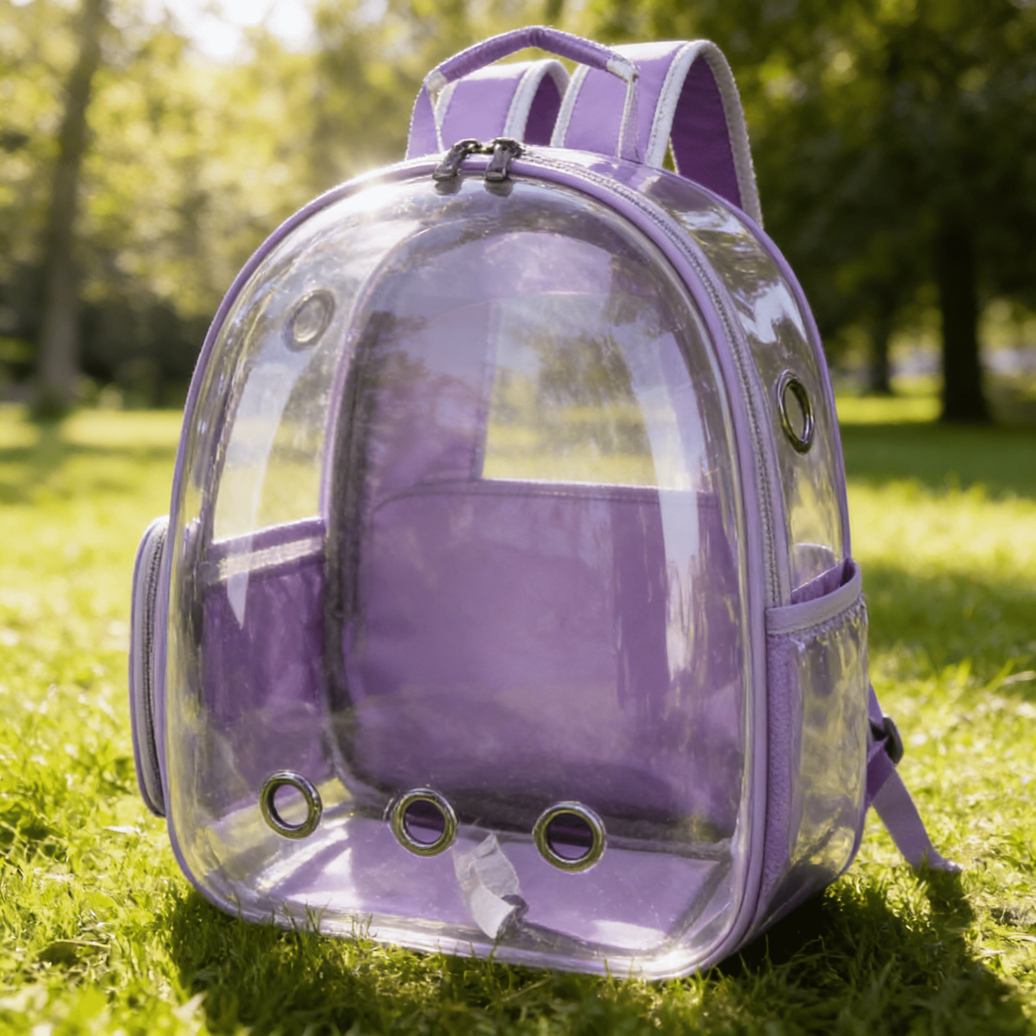 GASTROPOD 2026 New Cat Carrier,Nine-Hole Ventilation Cat Backpack,Comfort-Oriented Cat Backpack Carrier,Fashionable Cat Bag for Travel,Purple