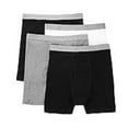 thumbnail image 4 of Stafford 4 Pack Boxer Briefs 100% Cotton Size Large, Black Grey for Mens, 4 of 4