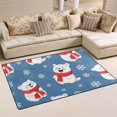 thumbnail image 2 of Snow Bear Pattern Memory Foam Area Rug 31"x20" Non Slip, Absorbent, Fade Proof for Living Room, Bedroom, Office, 2 of 7