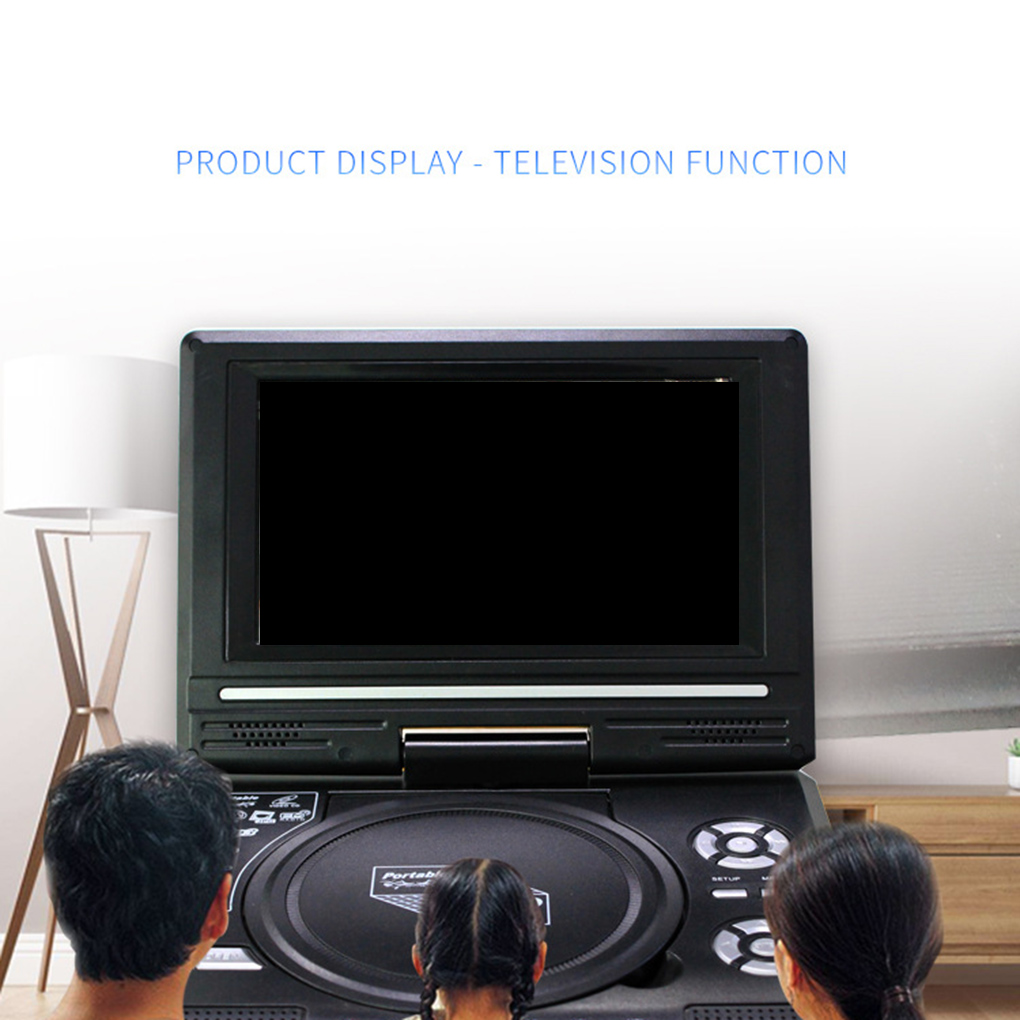 Portable DVD Player 270 Degree Rotation Screen HD Video Player Travel