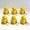 Yellow-E2, variant on Fidget Toys Rechargeable Frog Clicker Keychain with LED Light Sensory Stress Relief Anxiety Portable