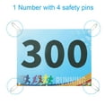 thumbnail image 3 of Uxcell Tearproof Running Bib Numbers 7x6 Inch, 1-300 Race Competitor Numbers with Safety Pin , Multicolor, 3 of 7