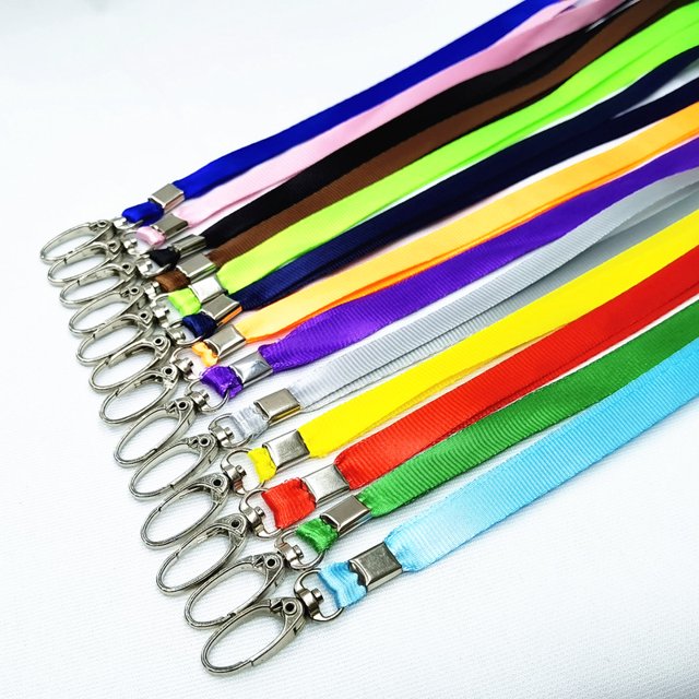 Cordones para llaves coloridos Cordones para el cuello de crucero para mujer Llavero Porta credencial de identificación Cordón de oficina con gancho giratorio para llaves (colores surtidos) 150 ropa ER