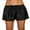 Black, variant on Alove Women's Black Ruched Swim Shorts Drawstring High Waist Sport Boyshorts Bottom