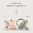 thumbnail image 4 of Comfy Cubs Baby Pacifier, 5 Pack - Breast-like, Soft Nipple Shape for Newborn, Multicolor Neutral, 4 of 7