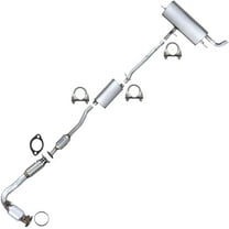 Stainless Steel Exhaust Catalytic, Muffler, Intermediate Pipe & Muffler Fits 2015-2017 Chevrolet Equinox 2.4L - Direct Fit