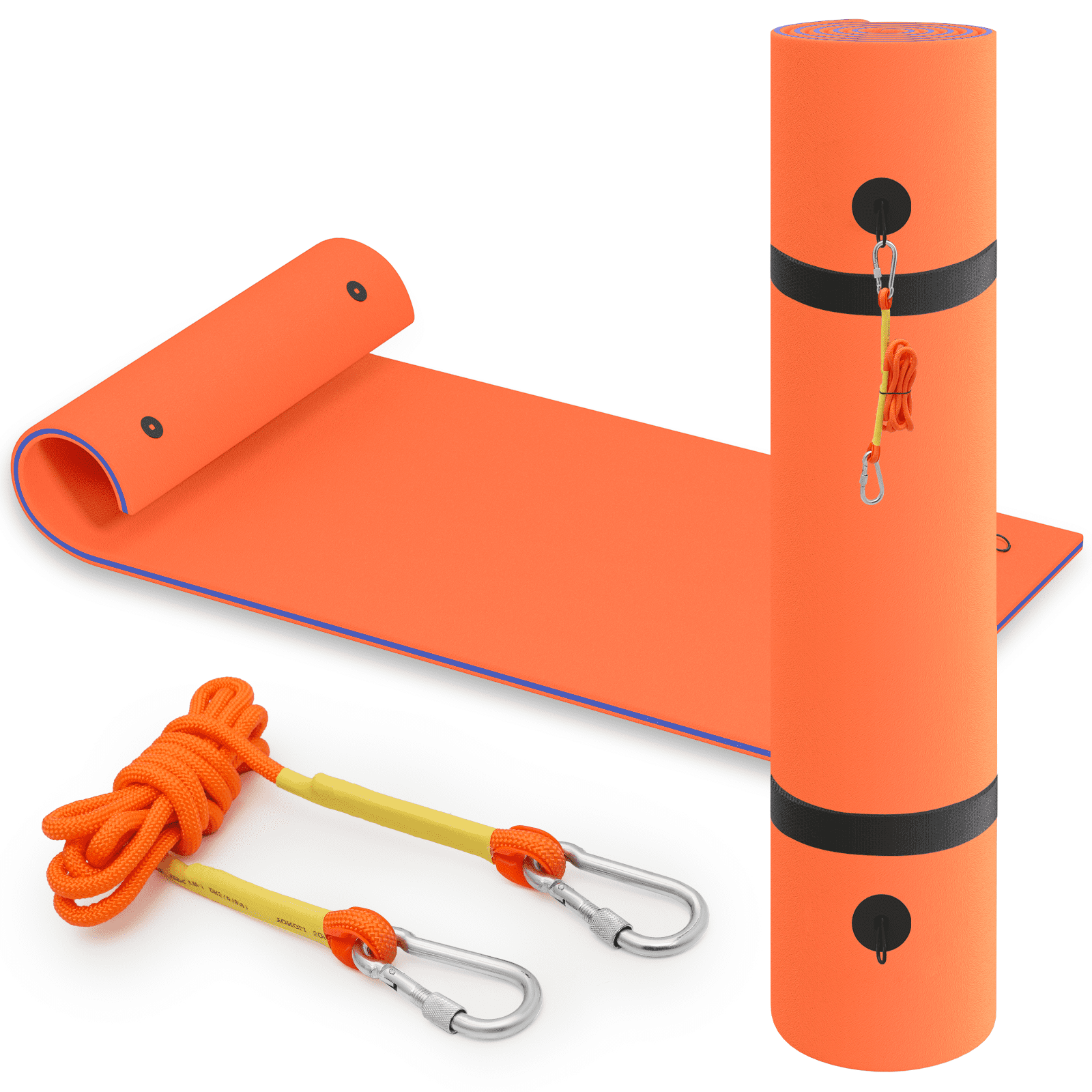 MADOG 12' x 6' Water Floating Mat, 3Layer TearResistant XPE Foam Water Floating Pad Lily Pad