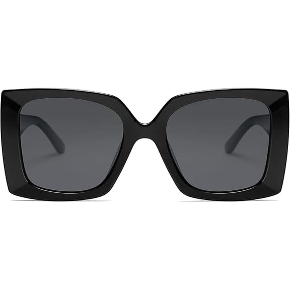 Retro Square Polarized Womens Sunglasses Trendy Oversized Large Women's Big Shades SJ2224