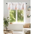 thumbnail image 5 of Ocean Seahorse Coral Starfish Valances for Windows,Kitchen Valance Rod Pocket Short Curtain,Abstract Marine Life Valance Curtain Window Valances for Bedroom Living Room 54x18in, 5 of 9