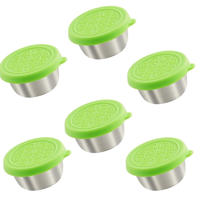 Contenedor Para Salsa De Ensalada Con Tapa, HerméTico, Reutilizable, De Acero Inoxidable, Para Aderezo De Ensaladas, Recipiente Para Salsa