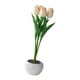 thumbnail image 1 of Tulipanes creativos, flores artificiales con simulación LED, flores ligeras y duraderas. Rosado, 1 of 8