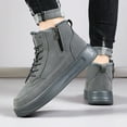 thumbnail image 3 of High Top Snow Boots for Women Men Platform Anti-Slip Lace up Zipper Furry Lined Casual Winter Ankle Booties, 3 of 6
